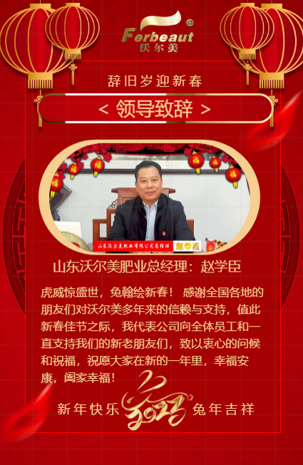 山东沃尔美给您拜年啦！兔年大吉  万事如意(图4)